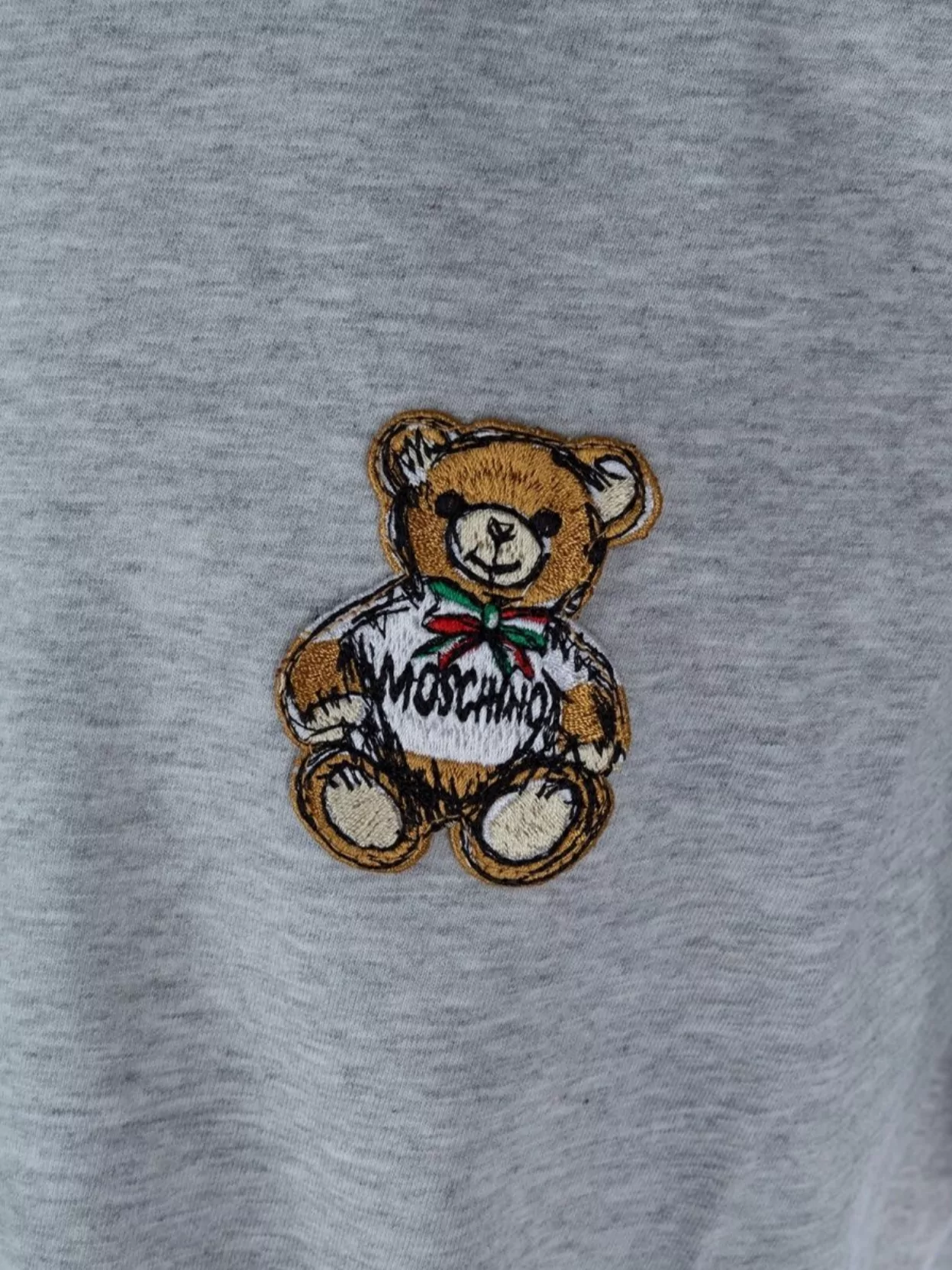 Moschino Crew Neck Embroidered Detail Short Sleeves