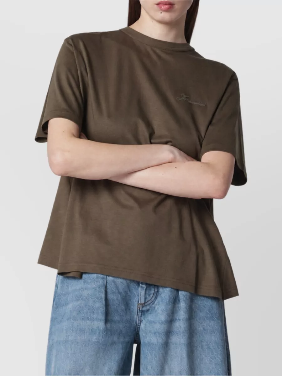 Jacquemus Pleated cotton t-shirt