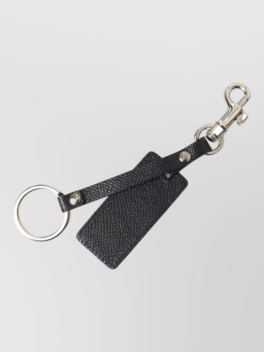 Dolce&Gabbana Leather Logo Keychain