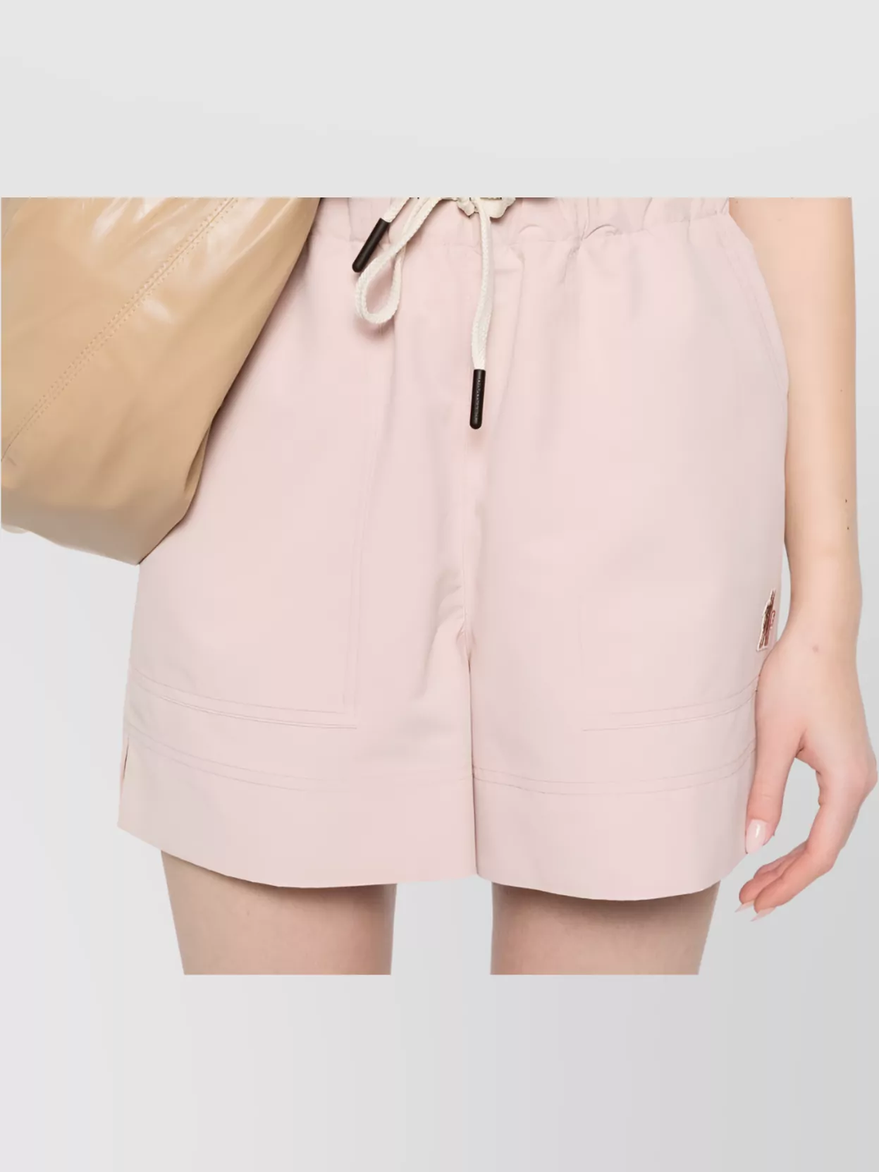 Moncler Water-repellent Windproof Drawstring Waistband Shorts