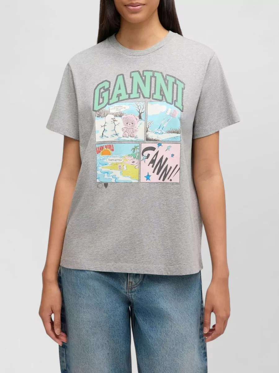 Ganni Logo Print T-Shirt