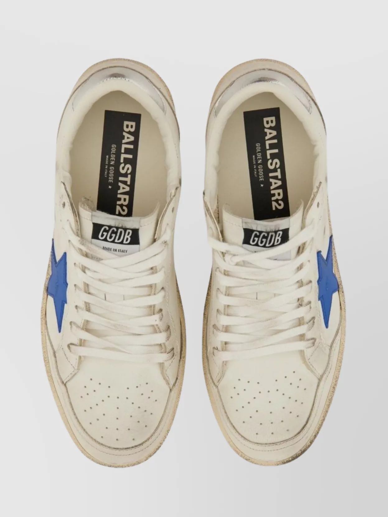 Golden Goose Star Patch Perforated Rubber Sole Sneakers