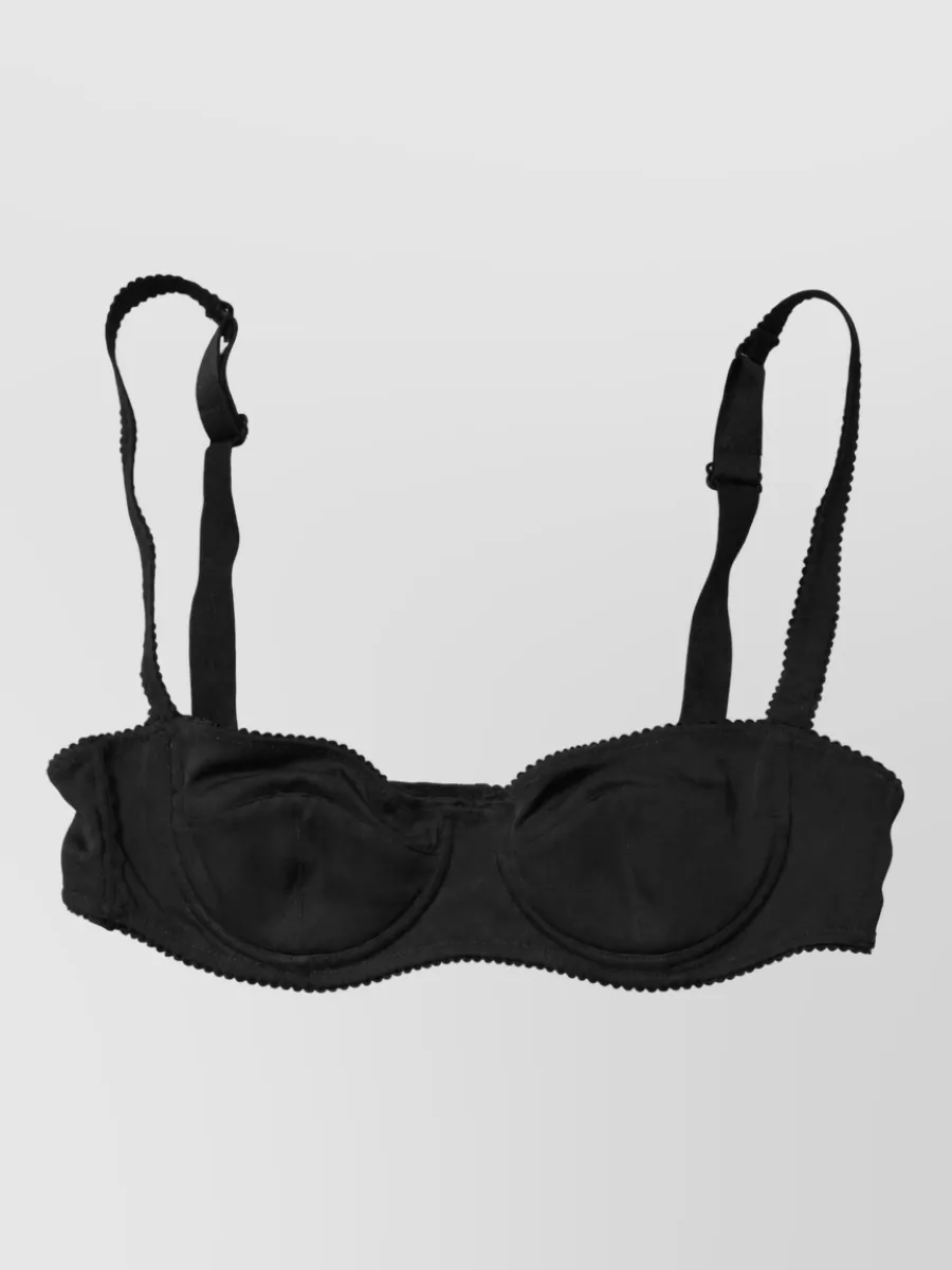 Dolce&Gabbana silk underwire balconette bikini top
