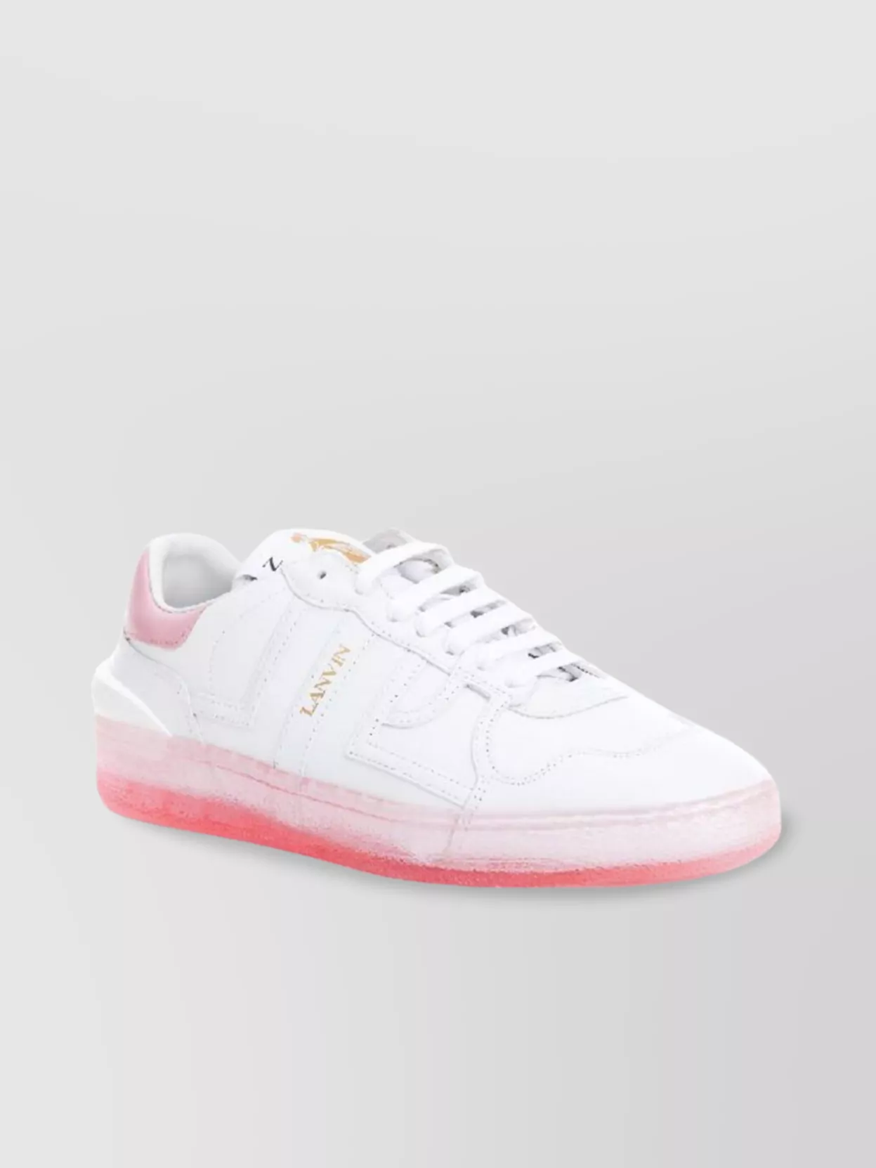 Lanvin Leather Clay Sneakers In White