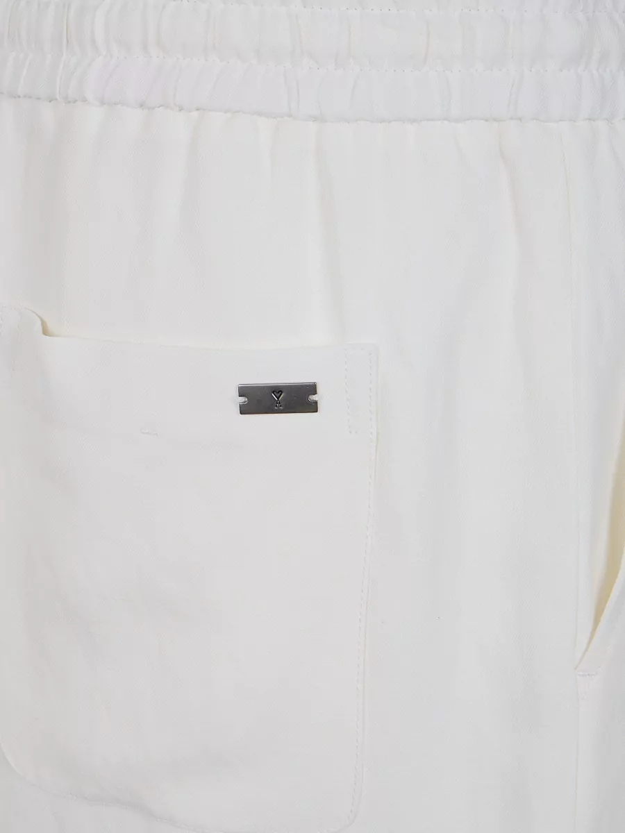 Ami Paris Linen Blend Deck Shorts
