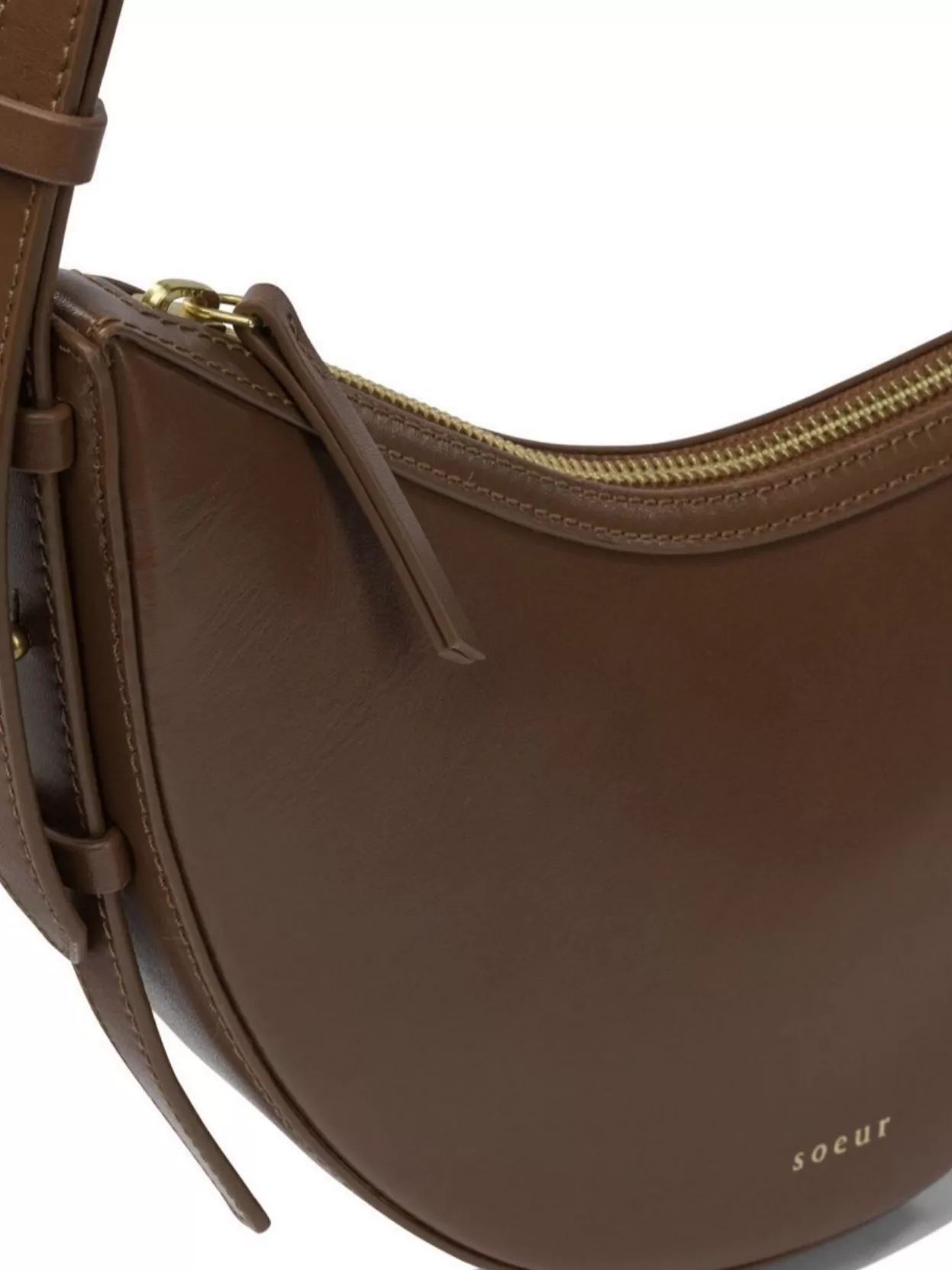 Soeur Adjustable Strap Shoulder Bag With Smooth Finish