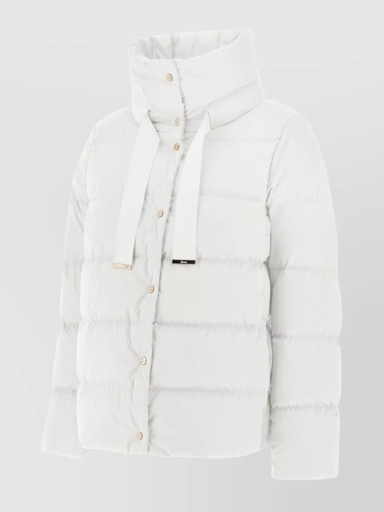 Herno Quilted Down Jacket High Neck In White