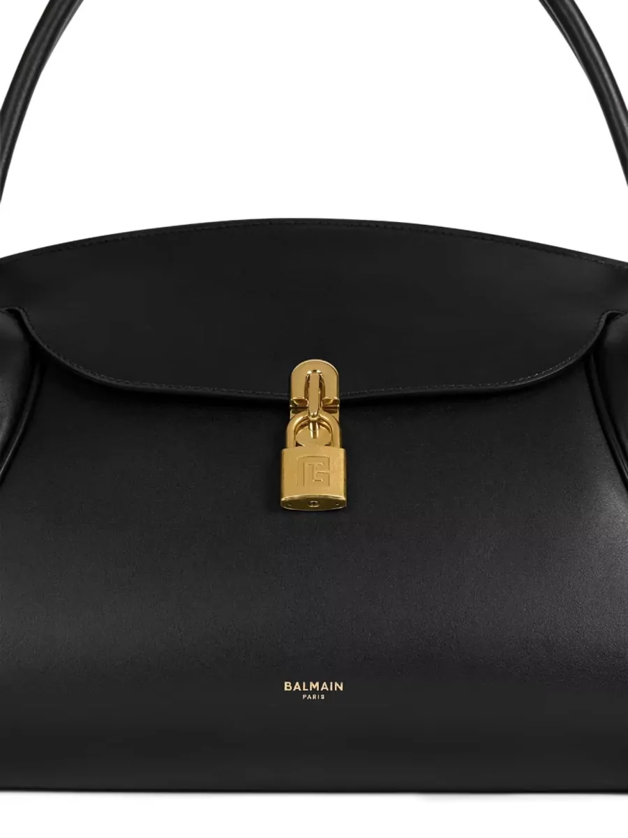 Balmain Classic Handle Bag M Leather Shoulder Bag