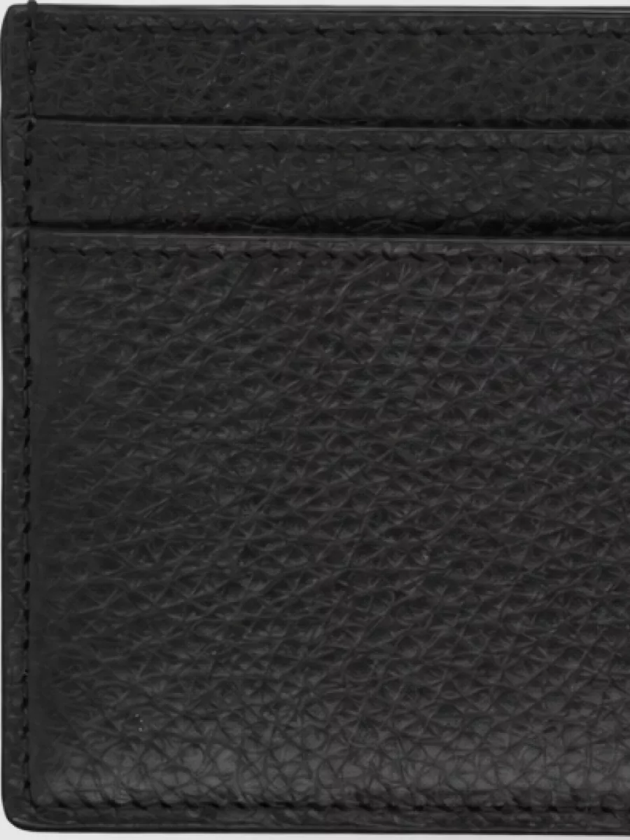 Saint Laurent Leather Tiny Cassandre Cardholder