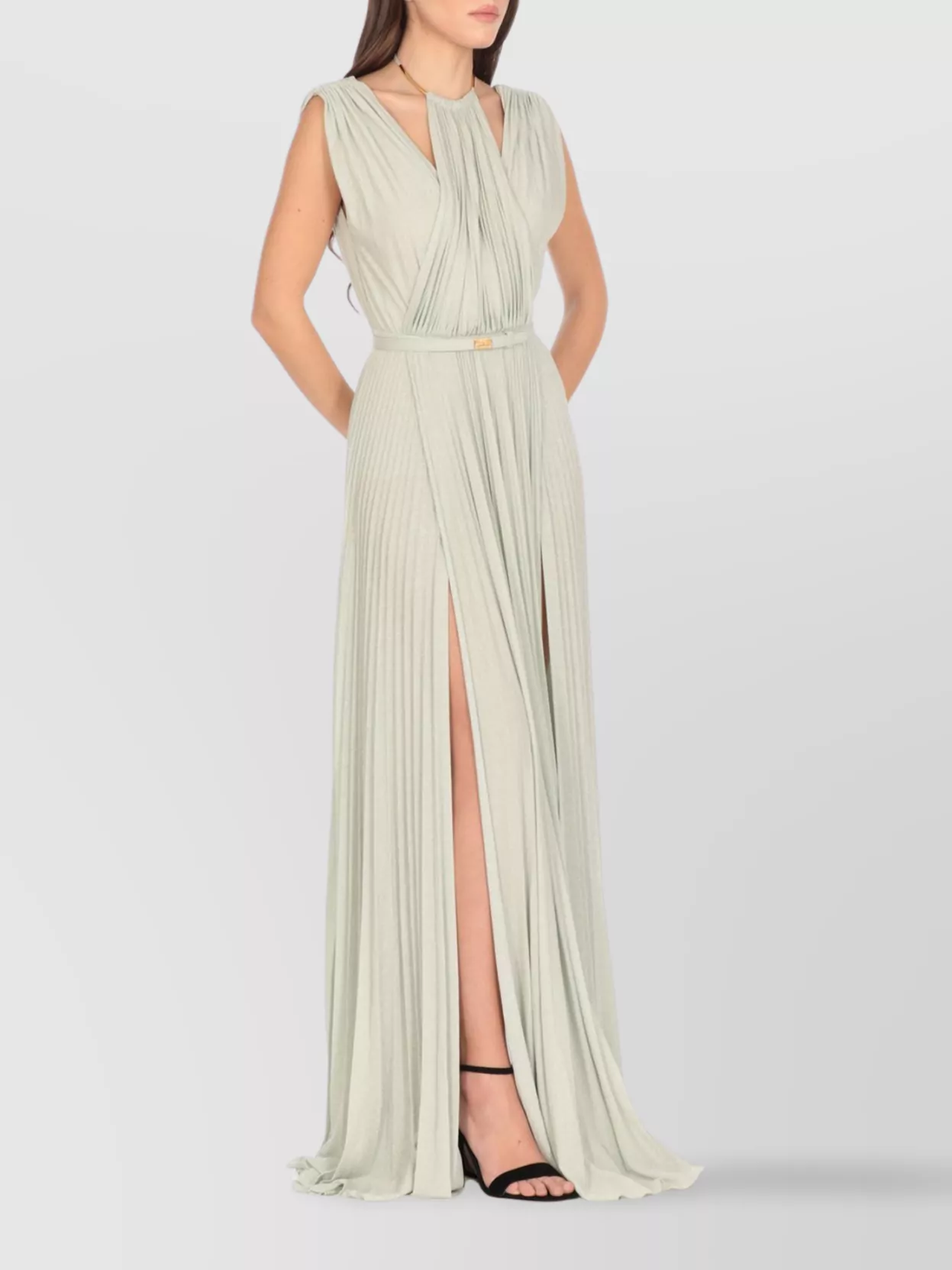 Elisabetta Franchi Crew Neckline Knee Length Dress