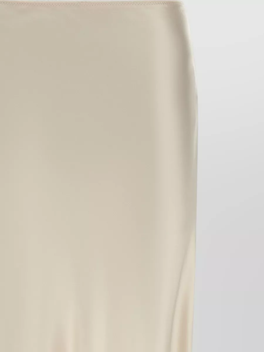 Fabiana Filippi High Waist Satin Maxi Asymmetric Skirt