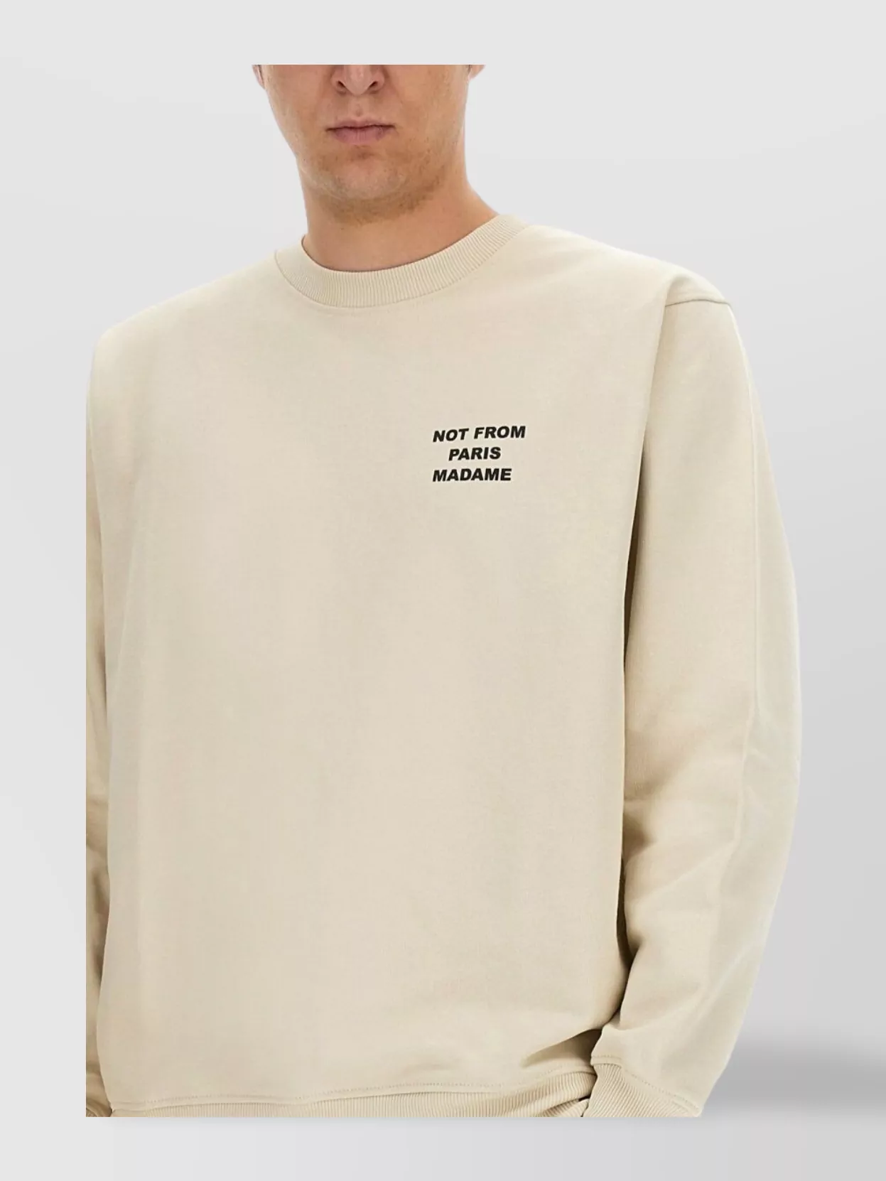 Drôle De Monsieur "Graphic Motto" Crewneck Sweater