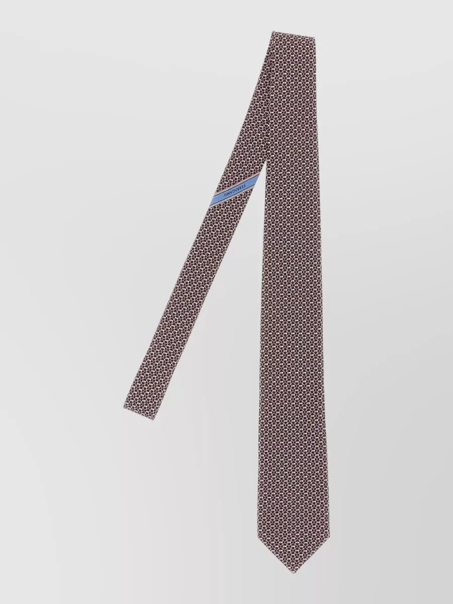 Ferragamo silk chapeau tie