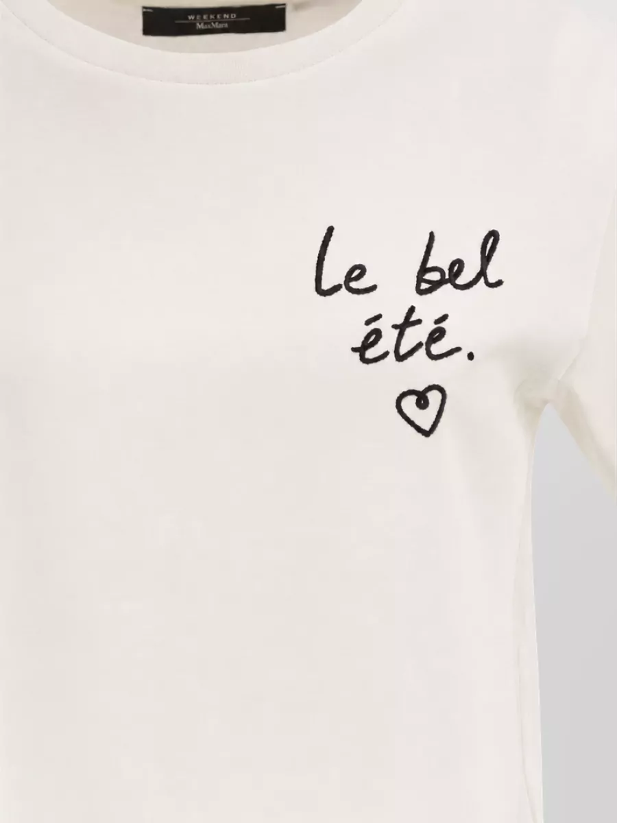 Weekend Max Mara Cotton Graphic Print T-Shirt
