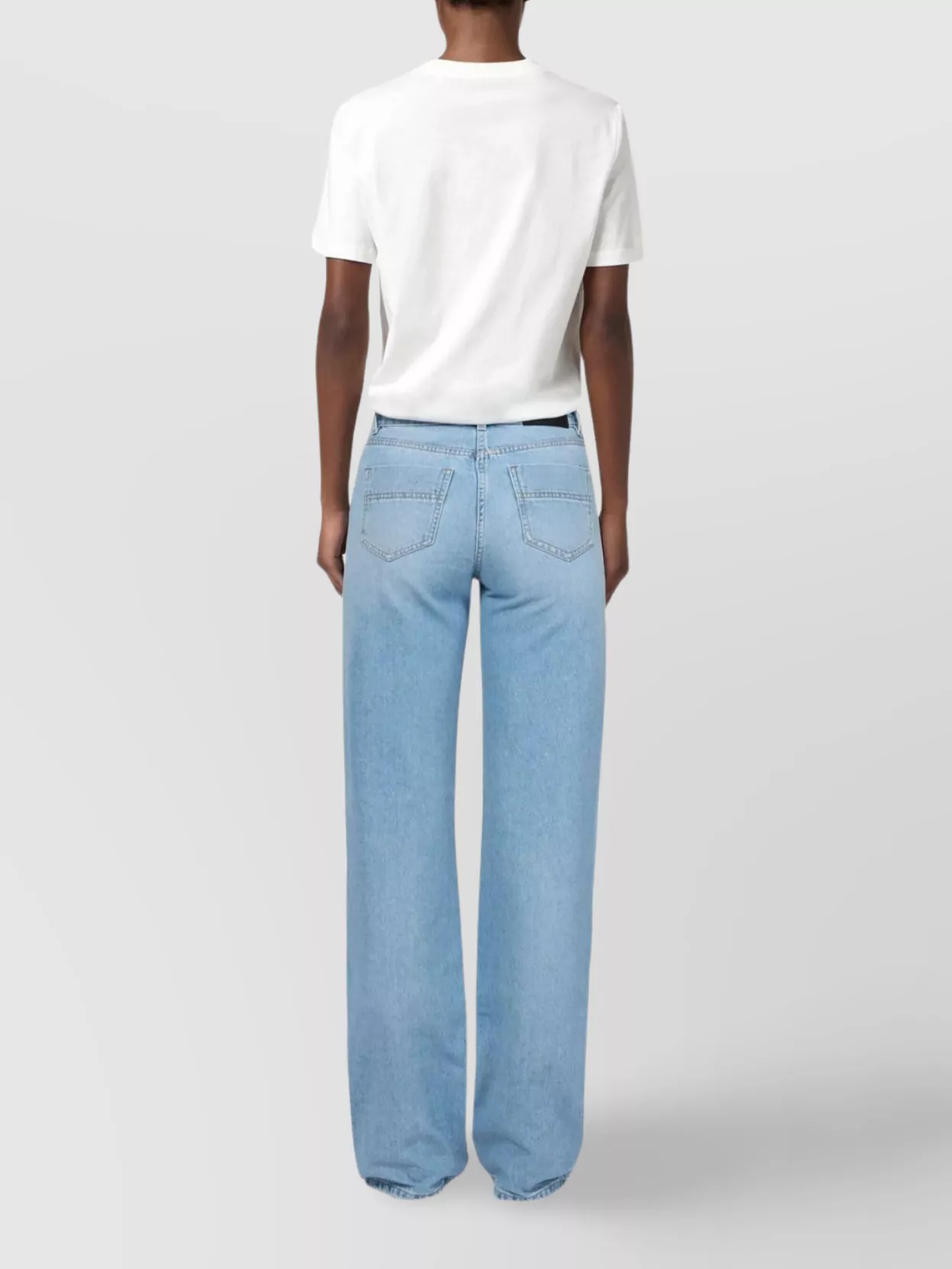 Elisabetta Franchi Textured Fabric Five-pocket Trousers In Blue