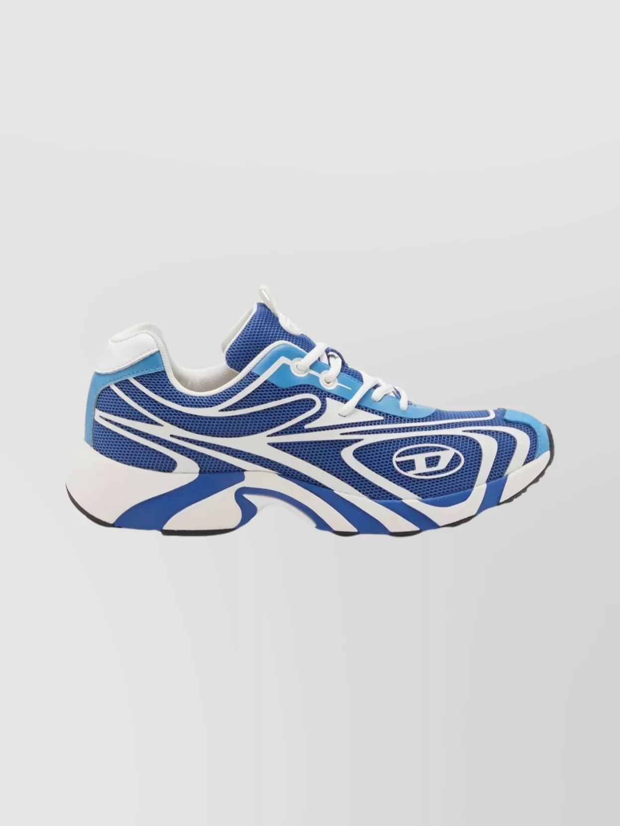 Diesel Swirl Pattern Low Top Sneakers With Rubber Sole