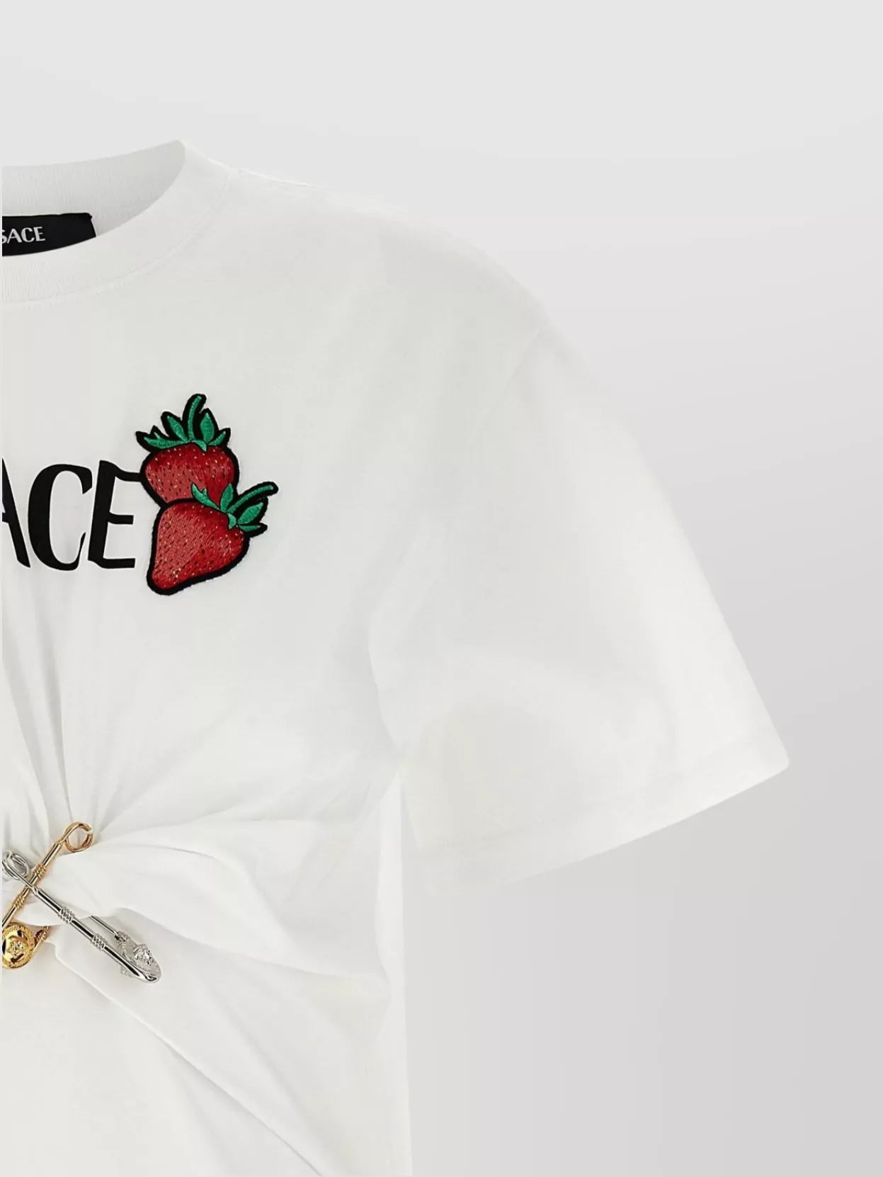 Versace Safety Pin Embroidered T-shirt