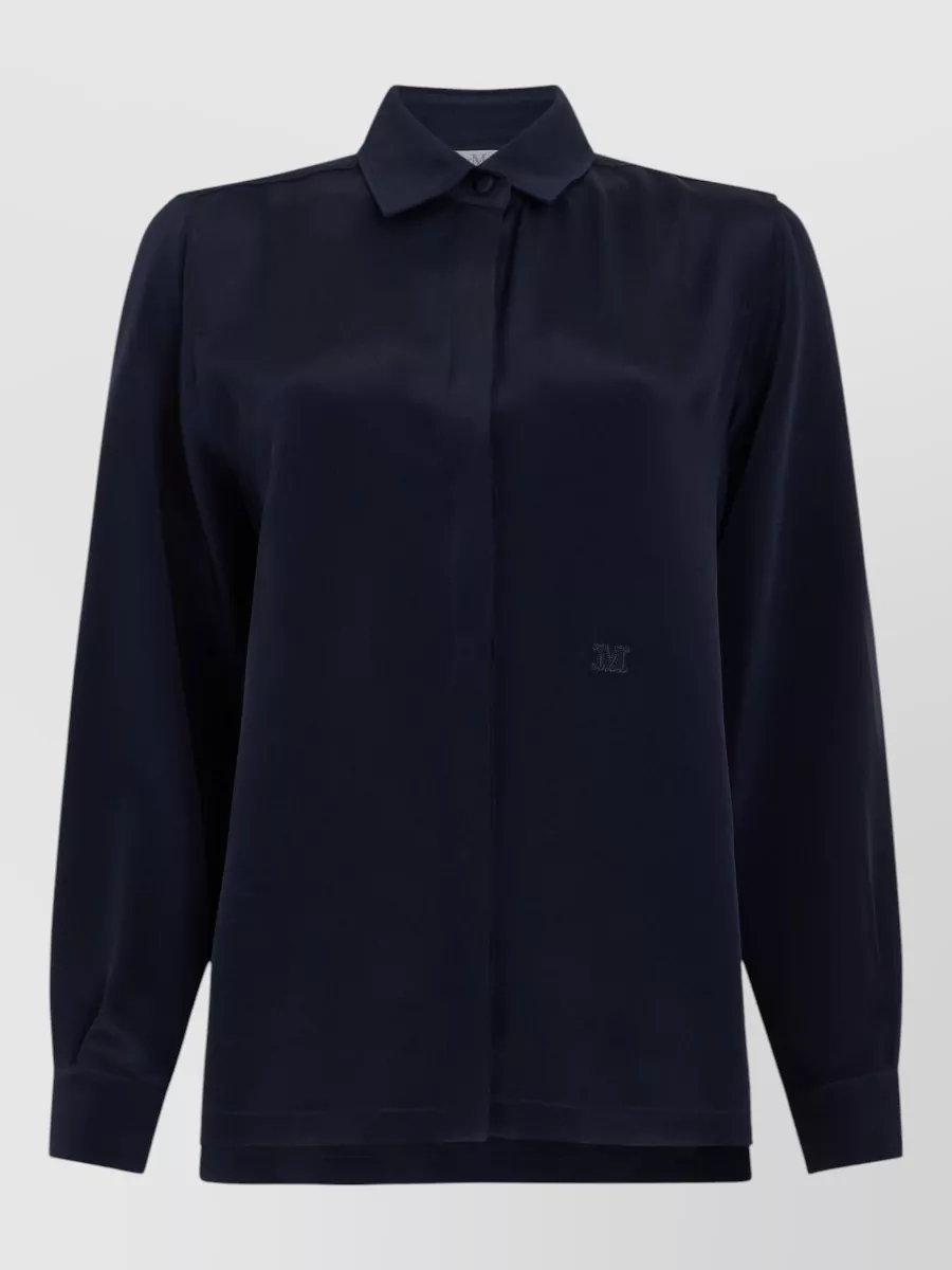 Max Mara silk long-sleeve shirt