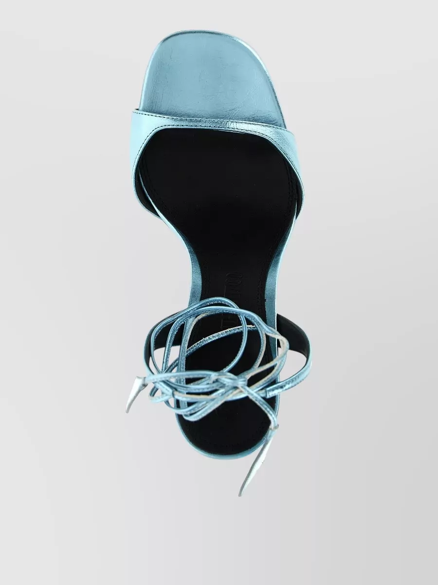 The Attico Ora Metallic Finish Open Toe Sandals