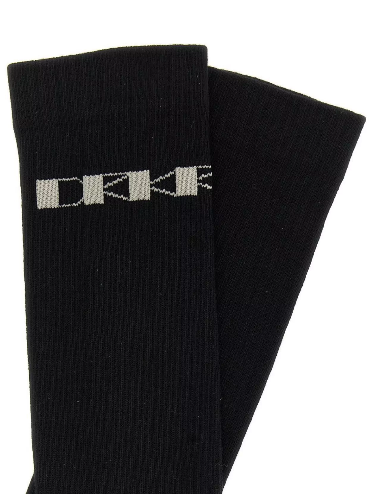 Rick Owens Drkshdw Knee-High Jacquard Logo Ribbed Socks