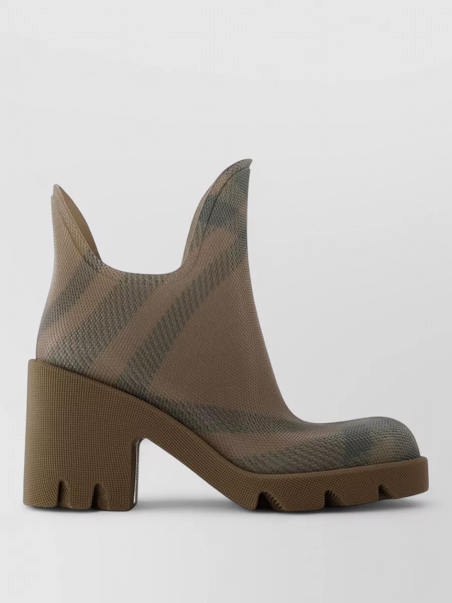 Burberry Check ankle boots