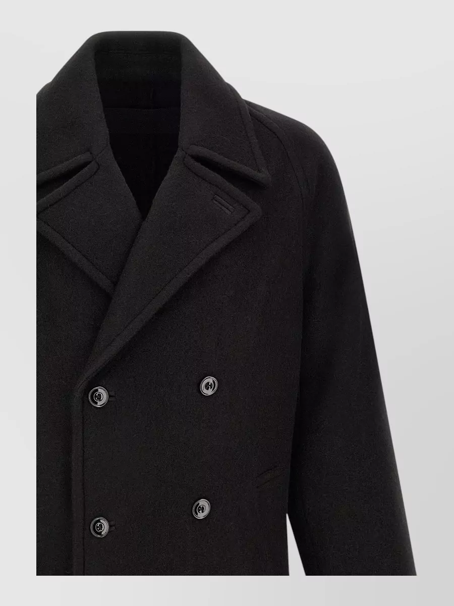 Lemaire Alpaca Wool Oversized Double-Breasted Coat