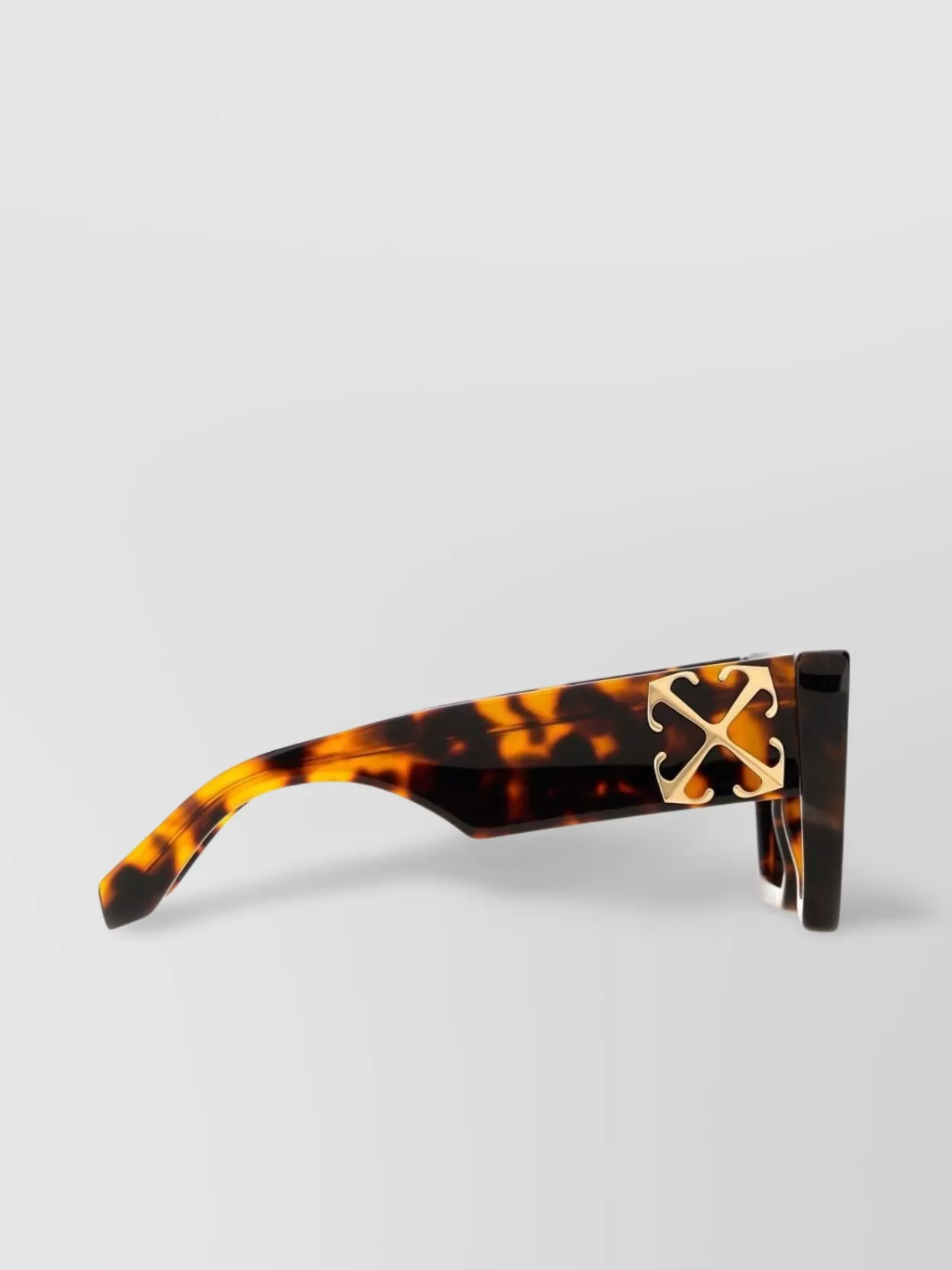 Off-White "Catalina" Square Sunglasses Tortoiseshell Frame