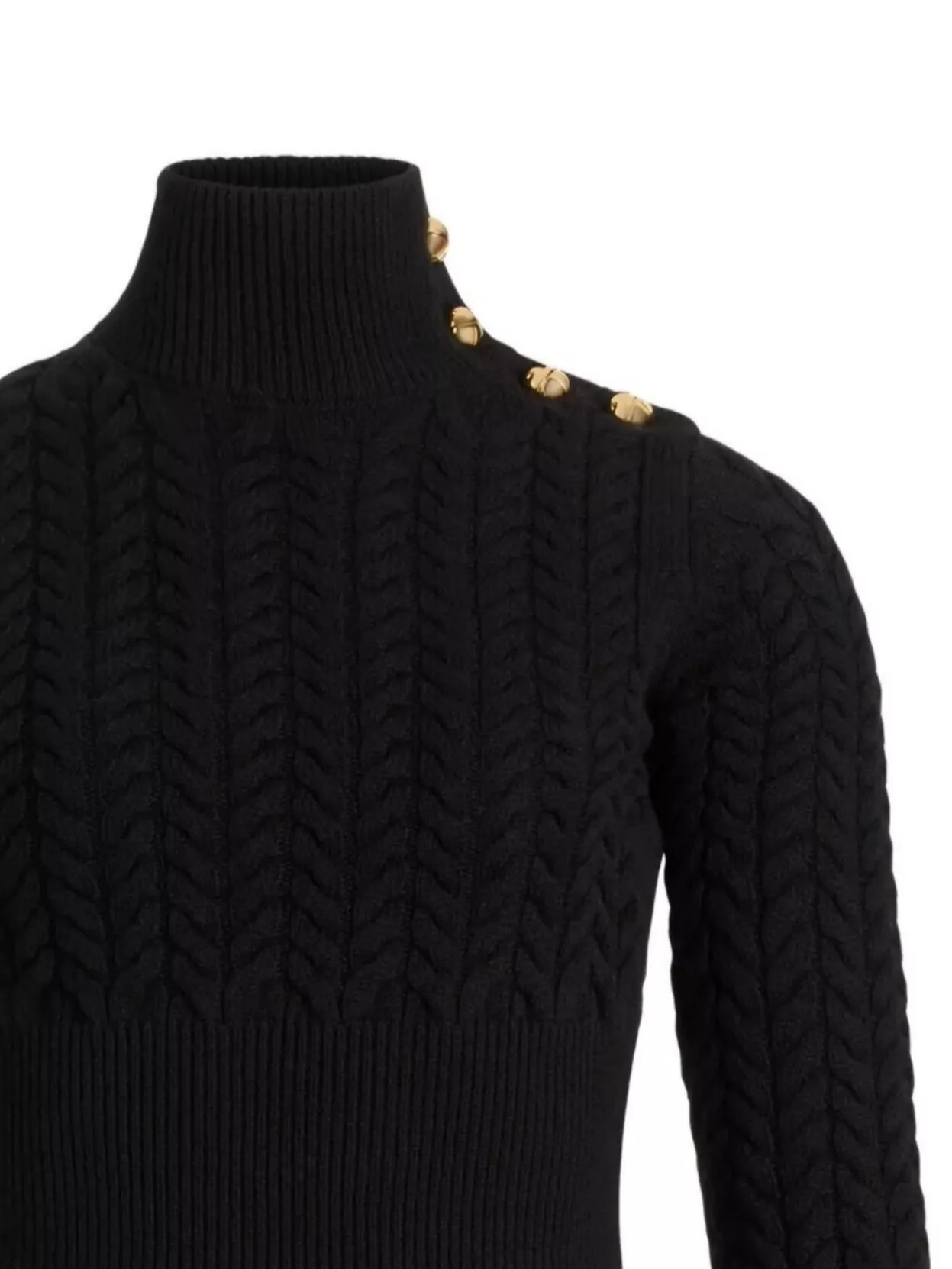 Patou Cozy Knit Jumper Button Detail