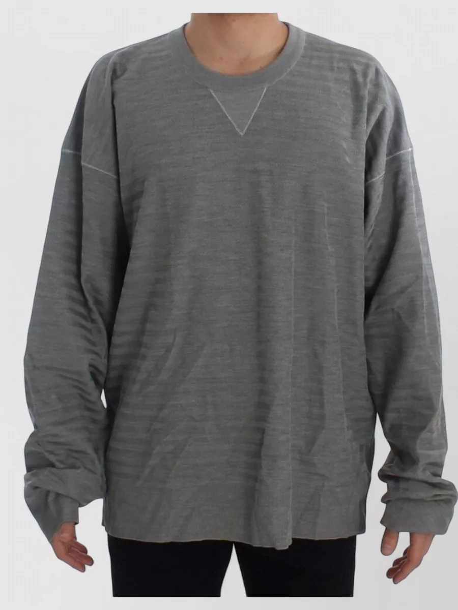 Dolce&Gabbana Silk relaxed-fit crew-neck sweater