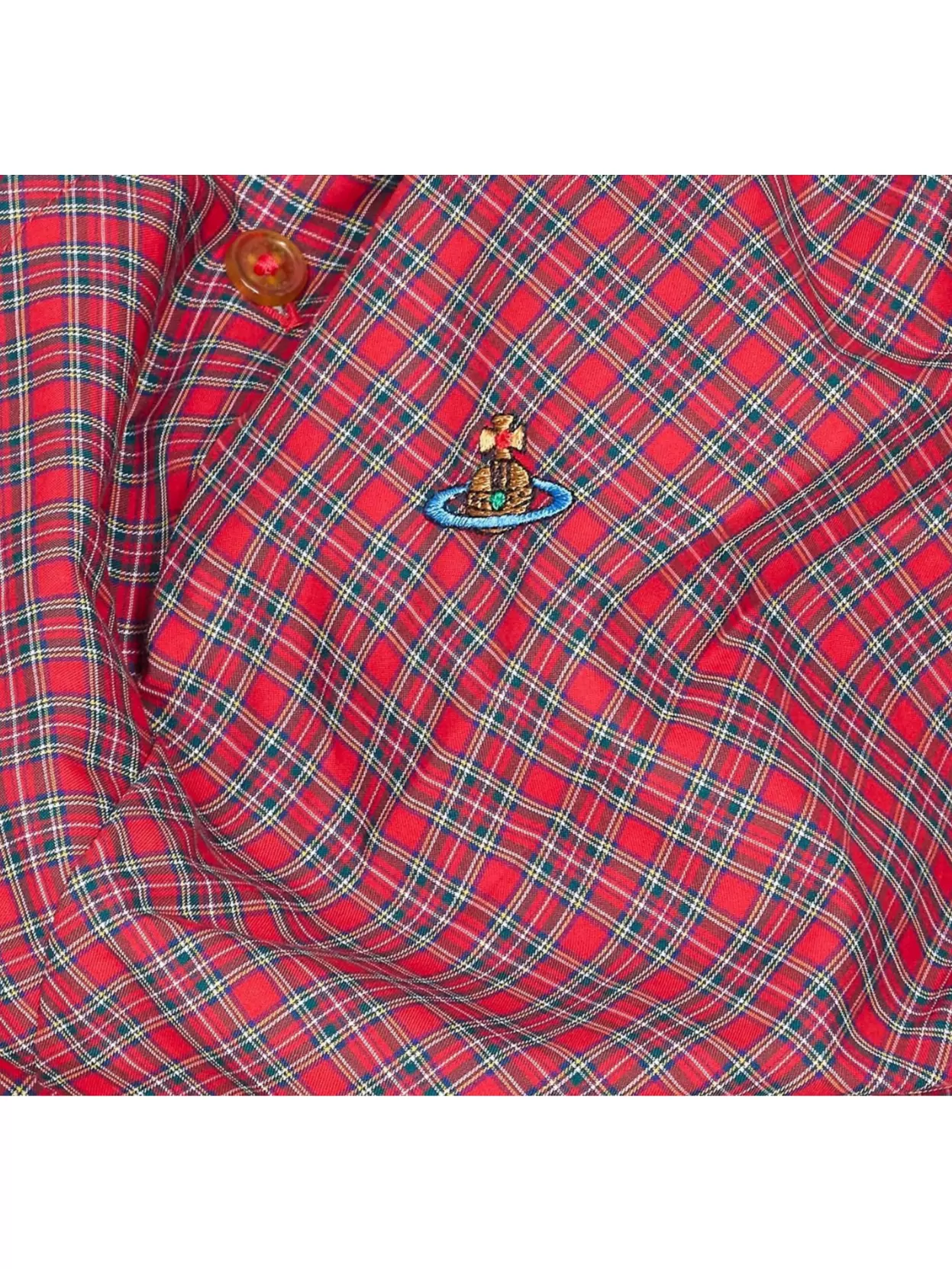 Vivienne Westwood Tartan Long Sleeve Collared Shirt