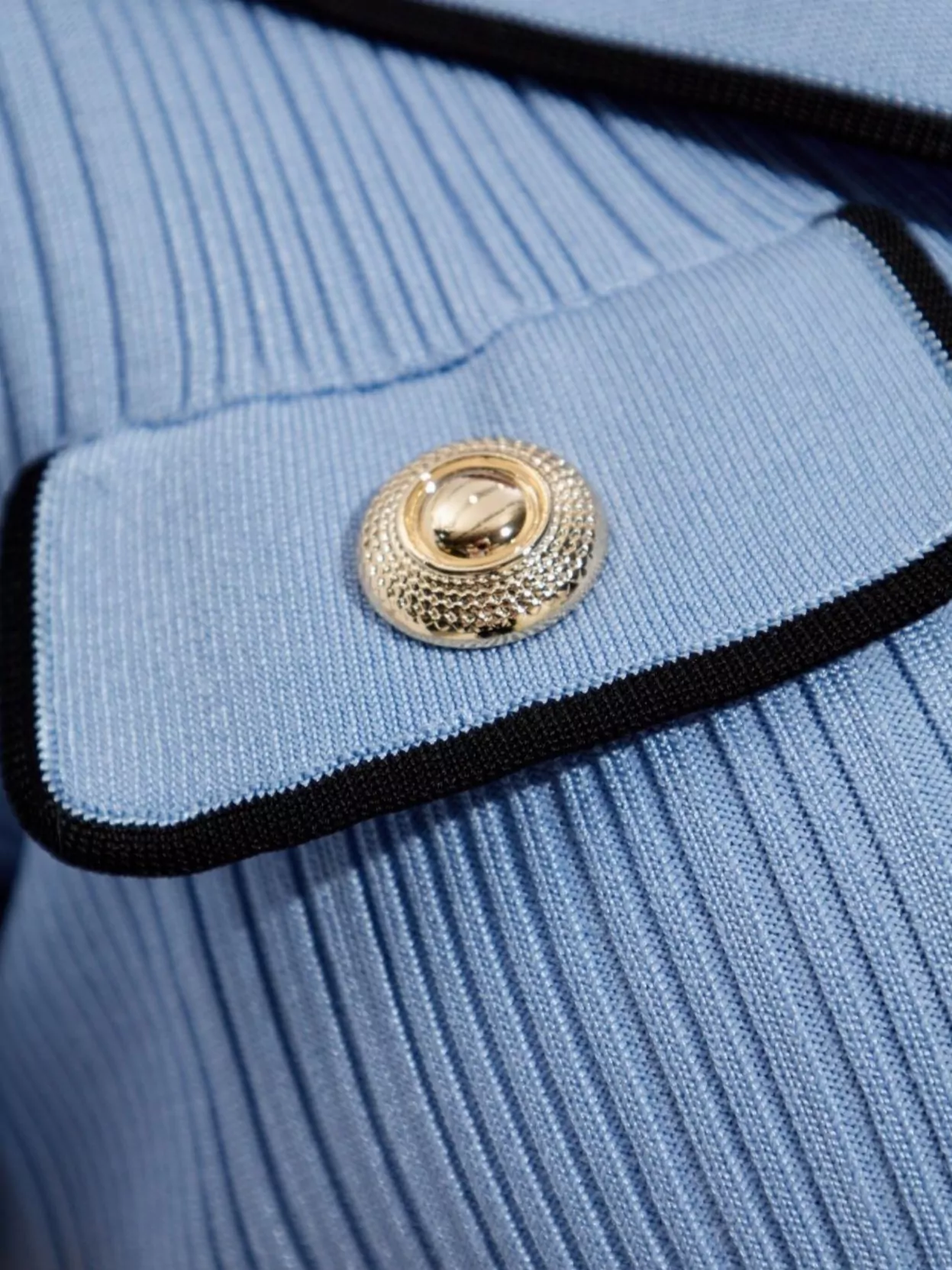 Self-Portrait Knit Mini Dress Button Detailing