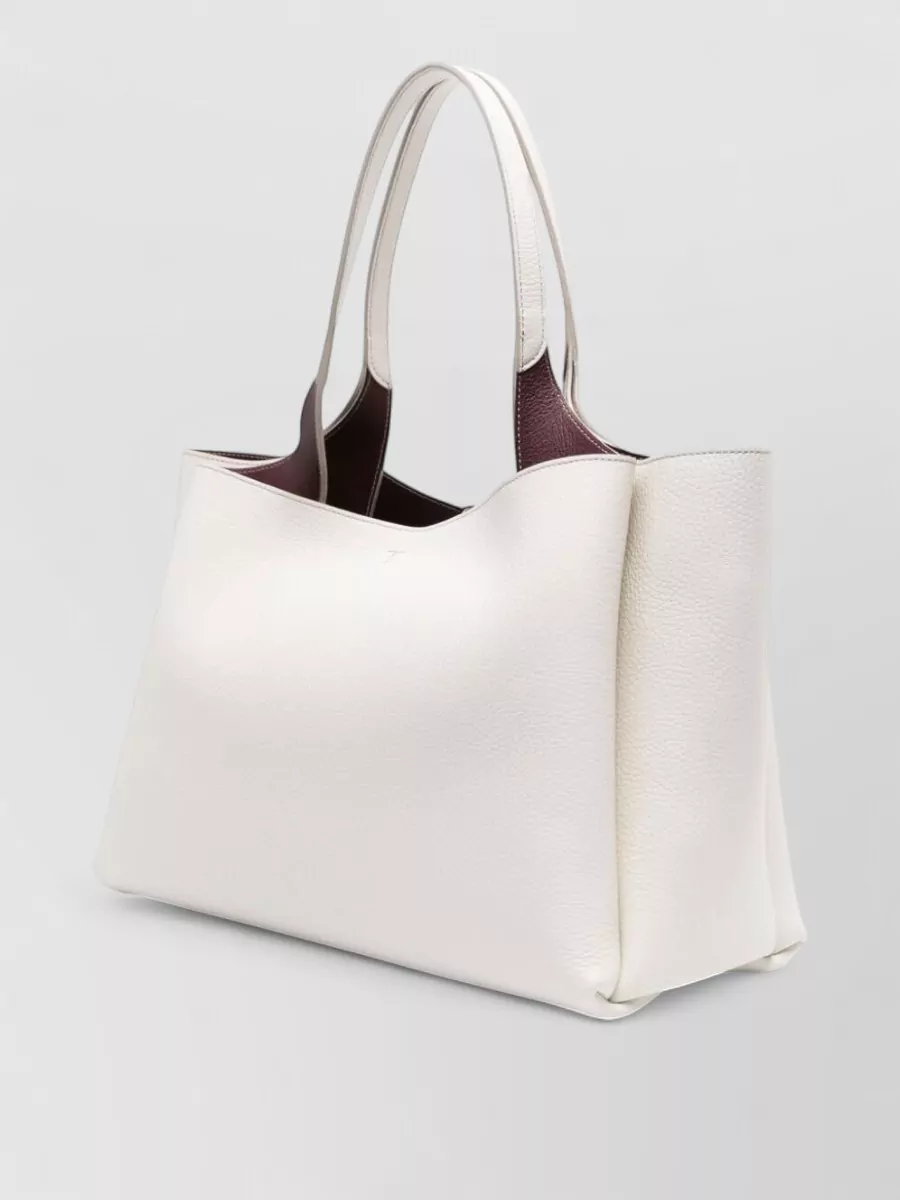 Tod's Medium Leather Tote Bag Dual Handles