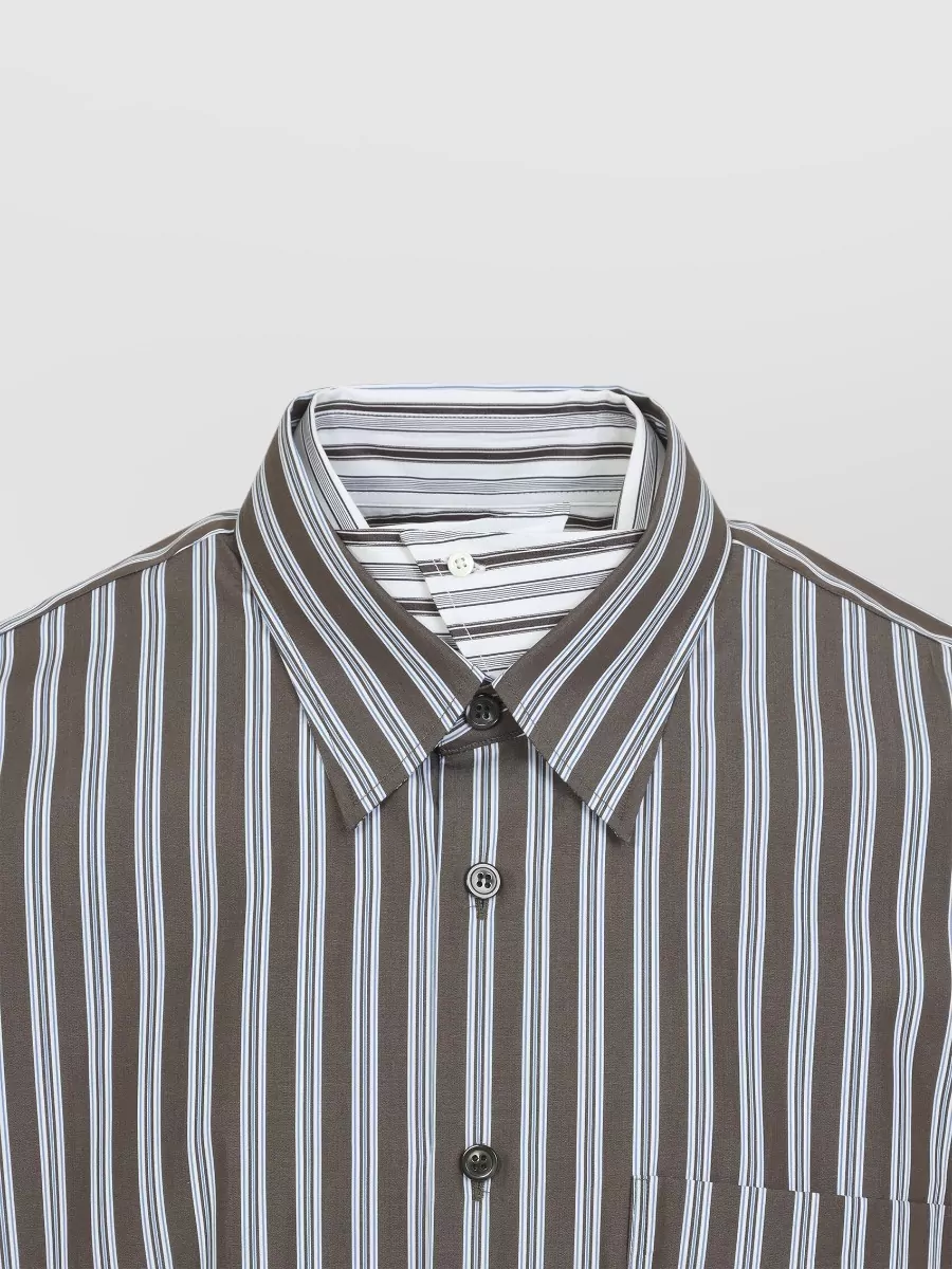Dries Van Noten Striped Layered Shirt