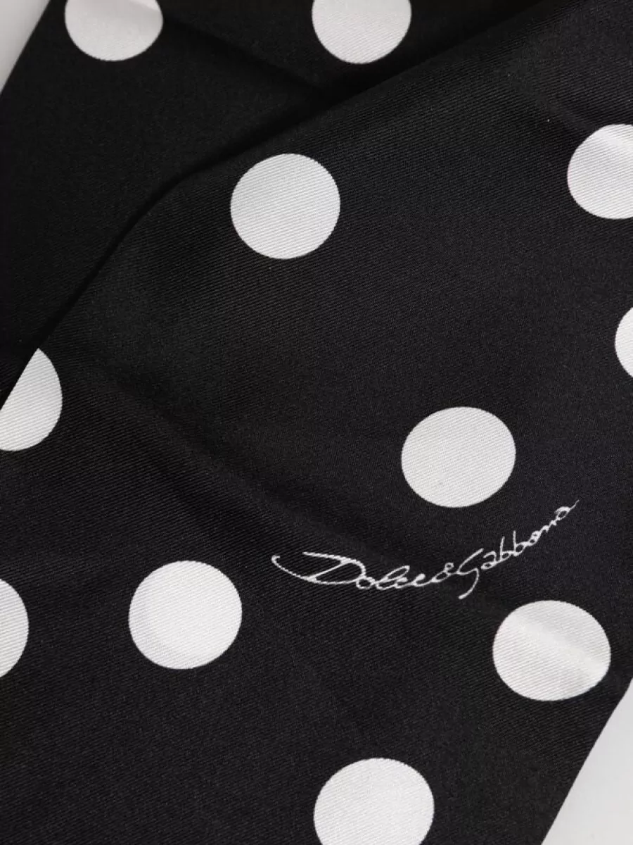 Dolce&Gabbana Silk Polka-Dot Scarf