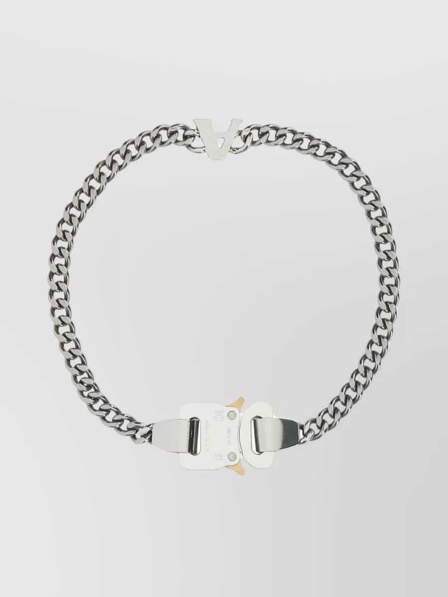 Shop Alyx Chain Link Metal Bracelet With Silver-tone Plating In Cream