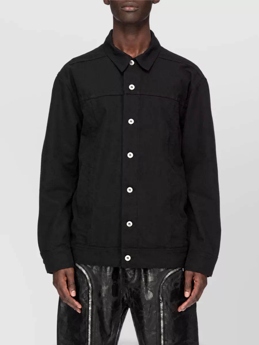 Rick Owens cotton single breasted coat