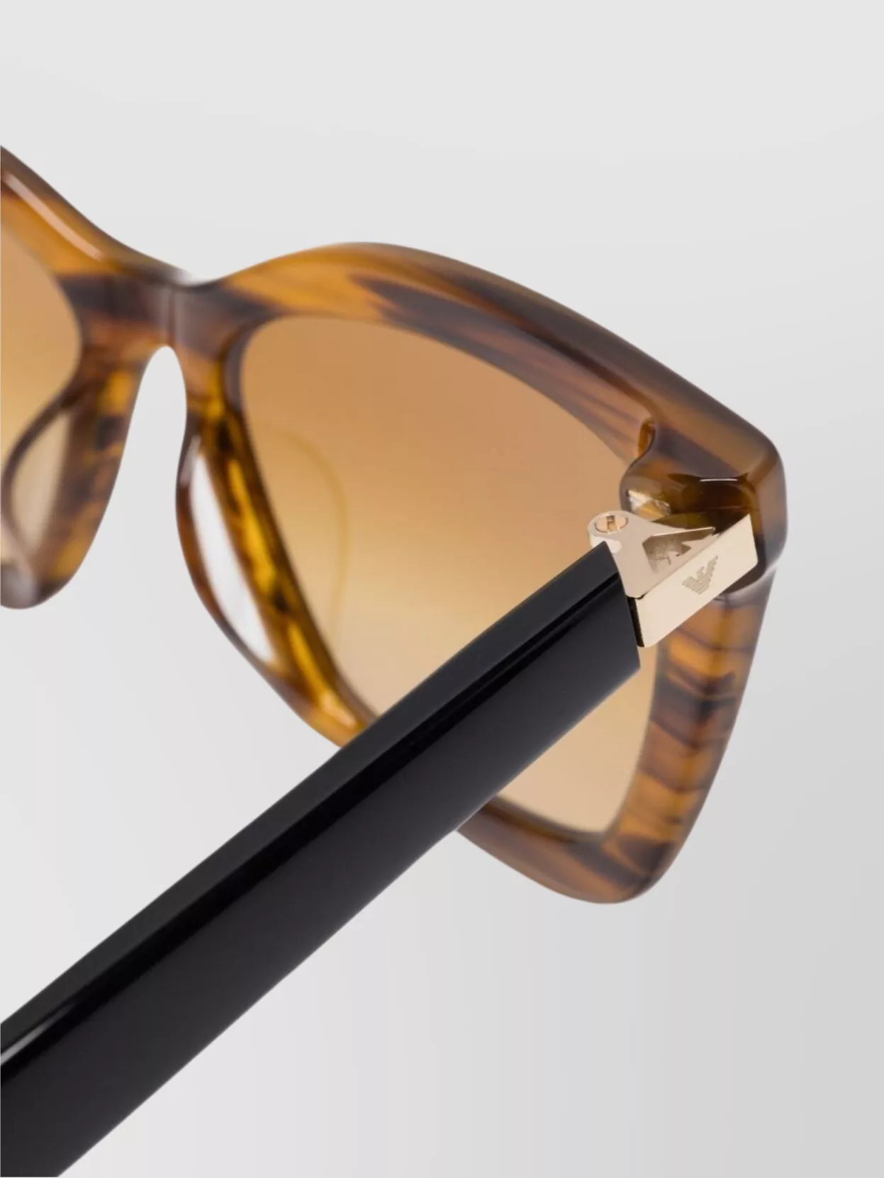Emporio Armani Square Gradient Sunglasses Tortoiseshell Frame