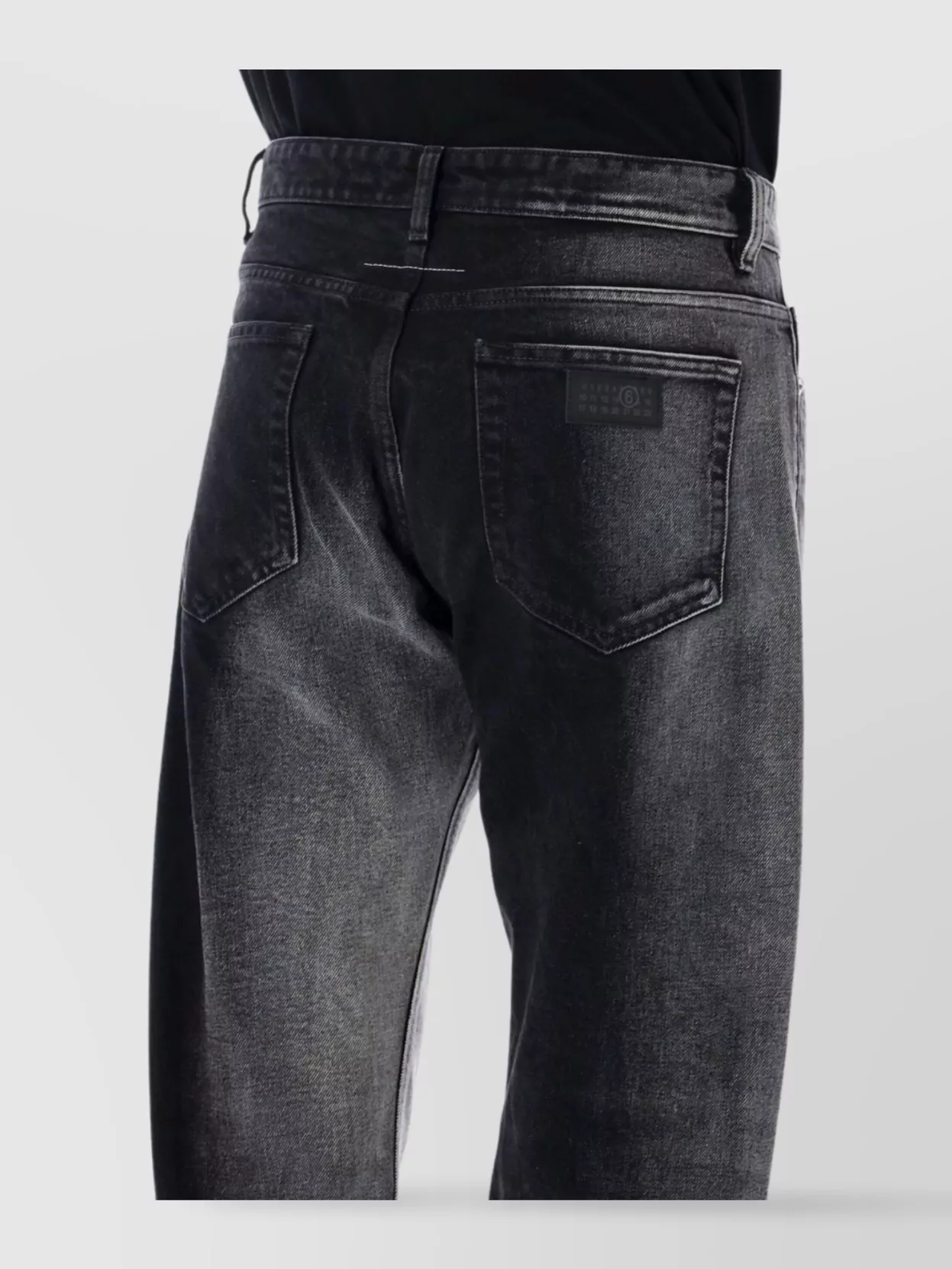 Mm6 Maison Margiela Regular Fit Five Pocket Denim Trousers
