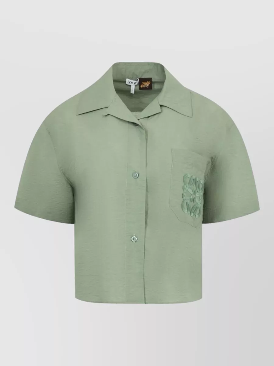 Loewe Paula's Ibiza Cropped Short Sleeve Shirt