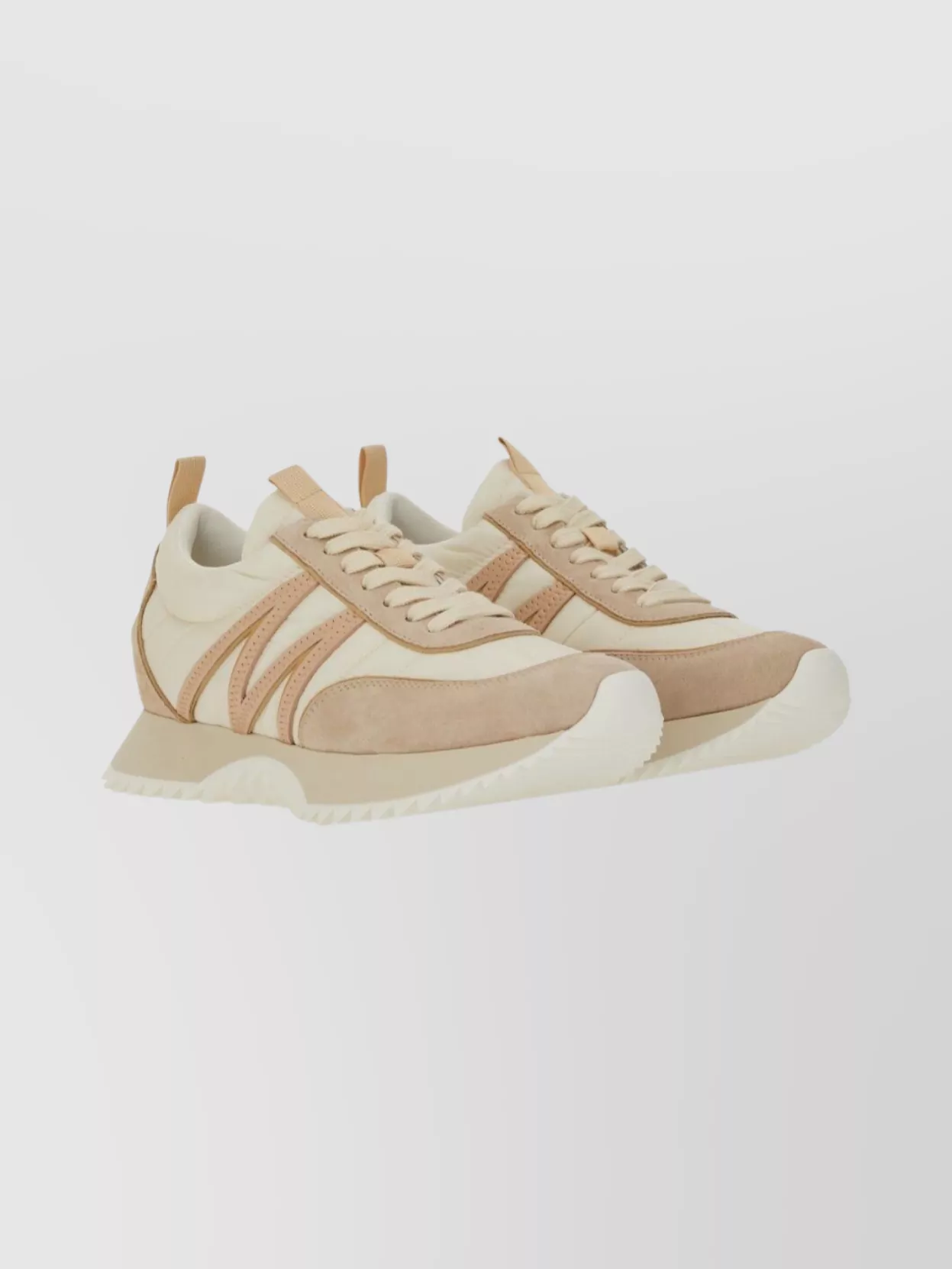 Moncler Stylish Sneakers With Contrast Panels And Texture