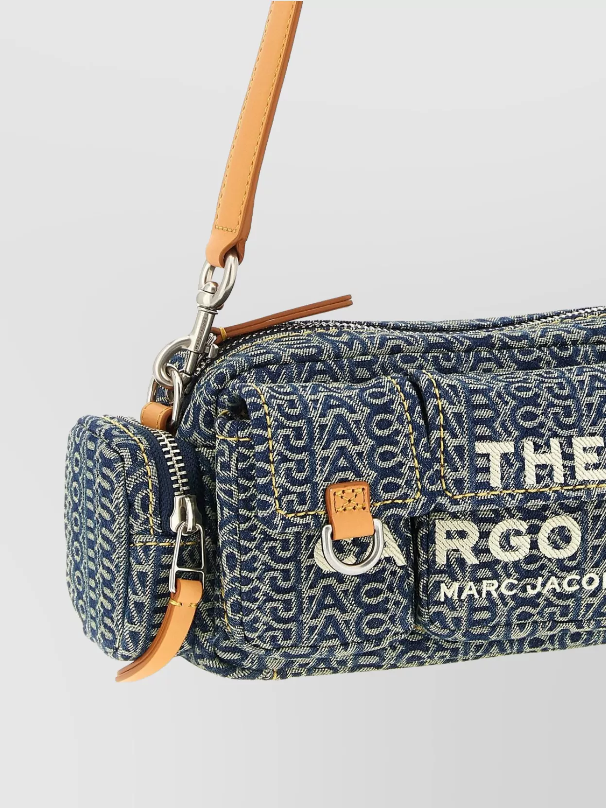 Marc Jacobs Cargo Denim Monogram Shoulder Bag