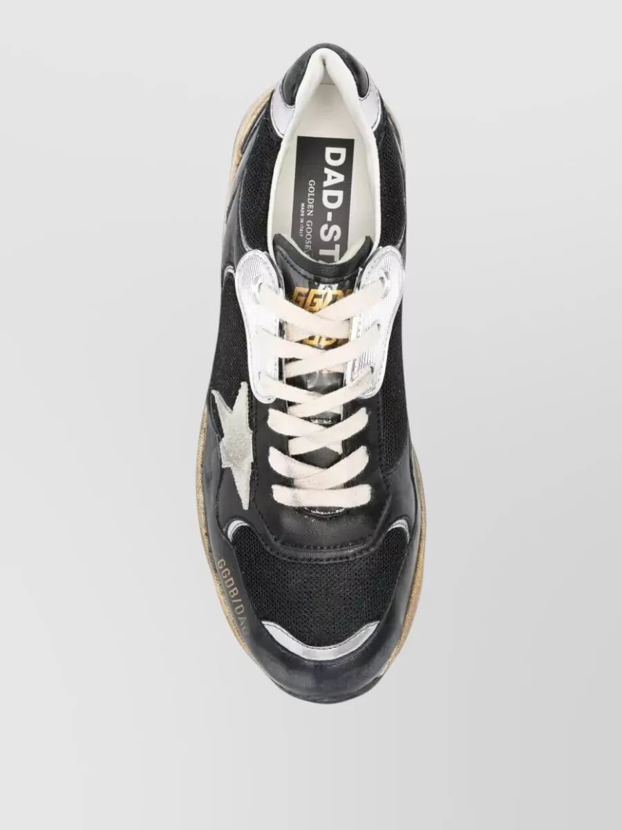 Golden Goose Leather And Mesh Low-Top Sneakers