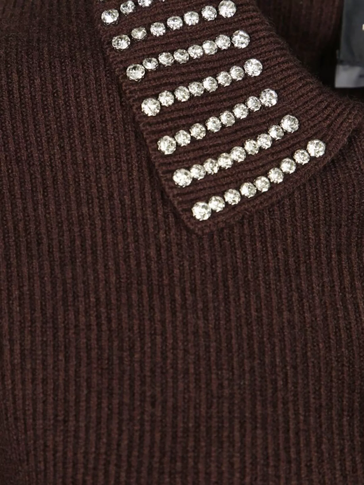 Pinko Cashmere-Blend Ribbed Short-Sleeve Cropped Sweater