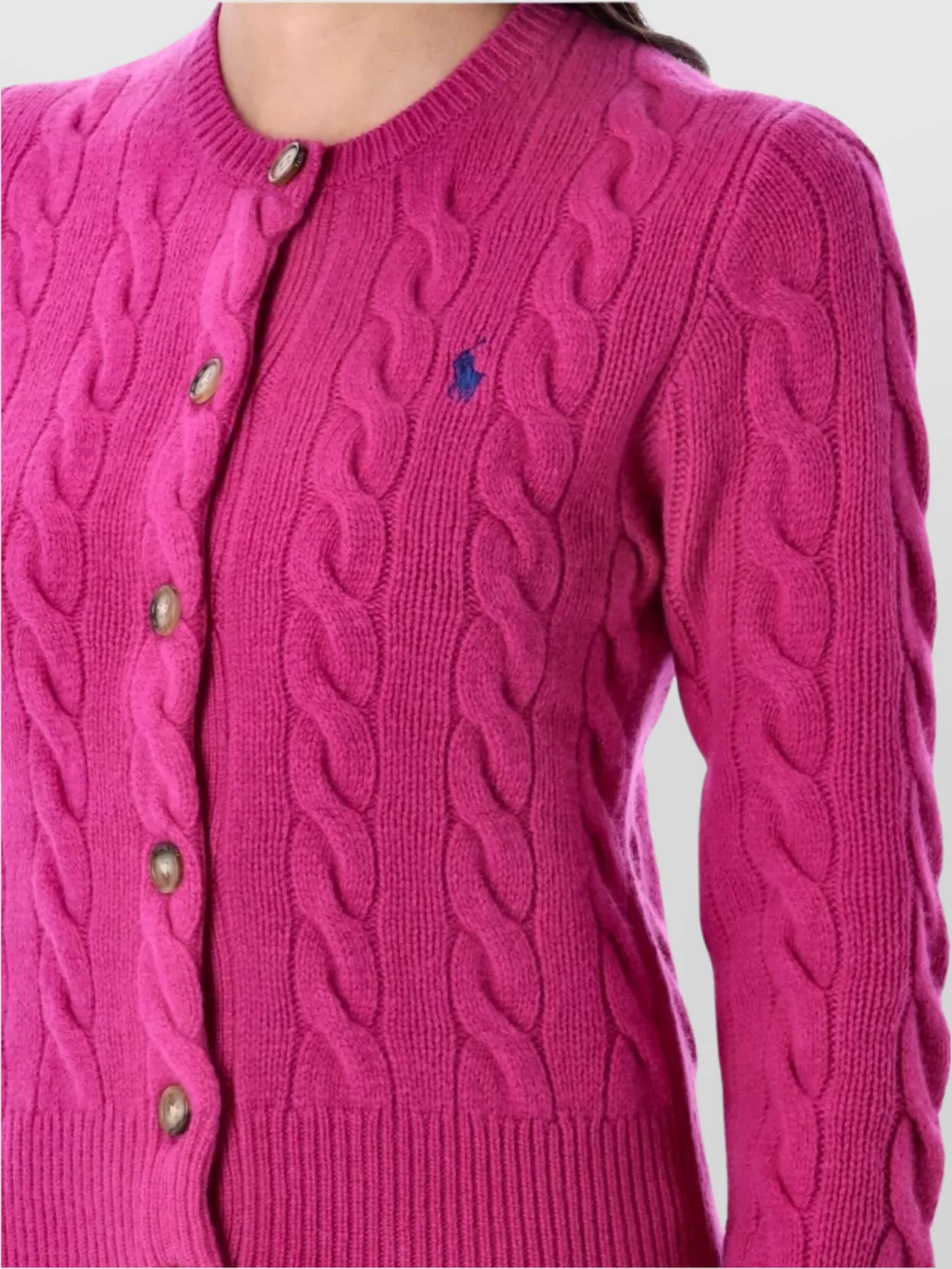 Polo Ralph Lauren Cable Knit Crewneck Cardigan