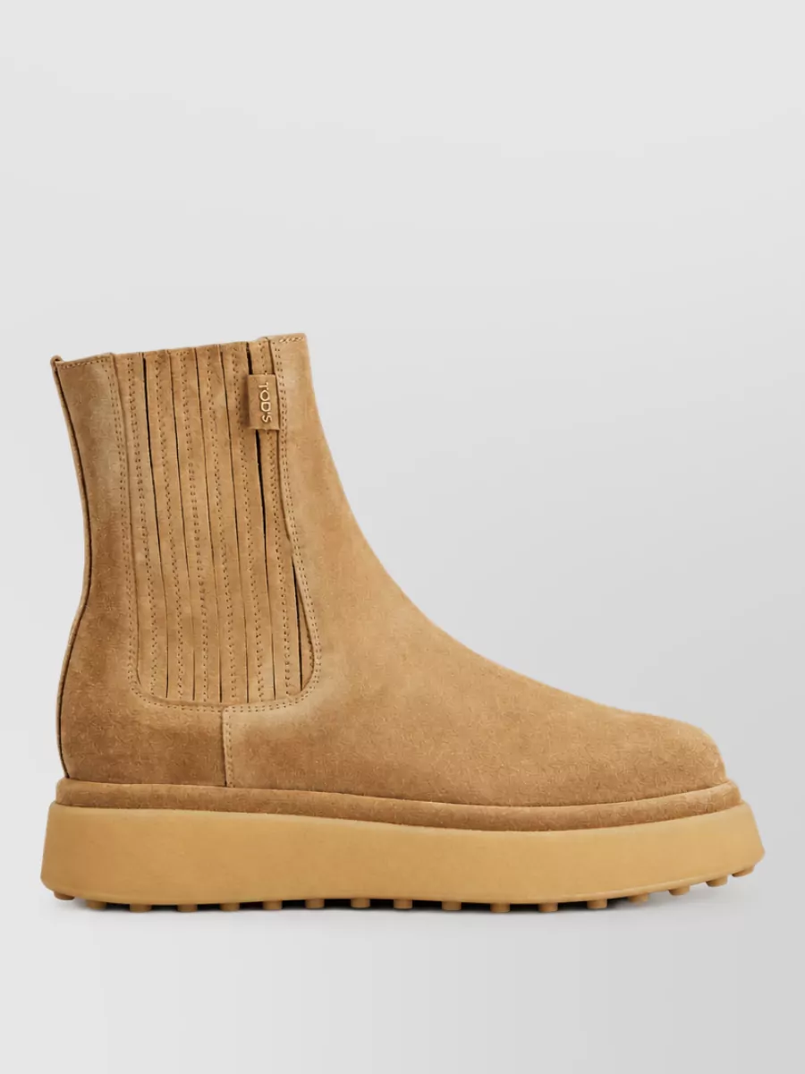Tod's suede chelsea boots