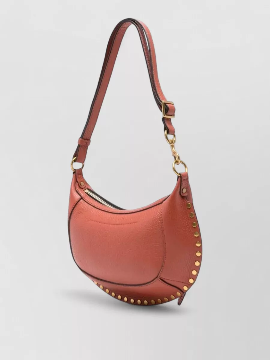 Isabel Marant Oskan Moon Leather Crossbody Bag