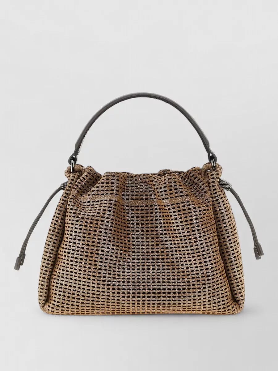 Brunello Cucinelli small leather bucket bag