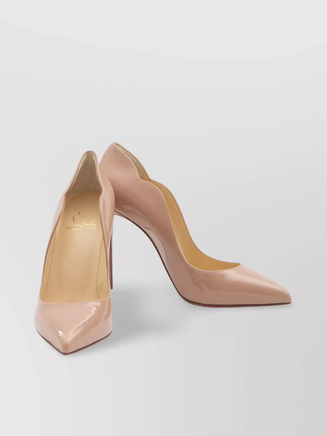 Christian Louboutin Chic 100 Pointed Stiletto Pumps In Neutral