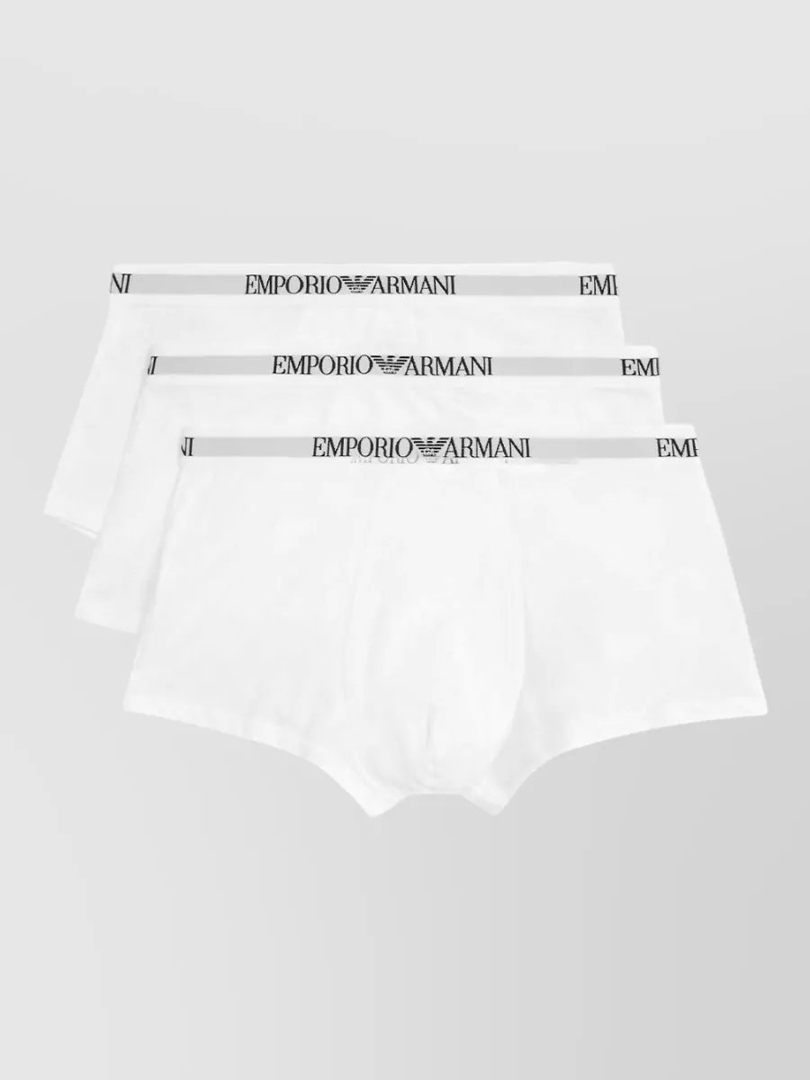Emporio Armani Logo Trunks 3-Pack
