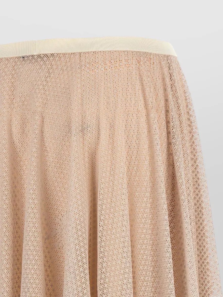 Fabiana Filippi Jacquard Lace Midi A-Line Skirt